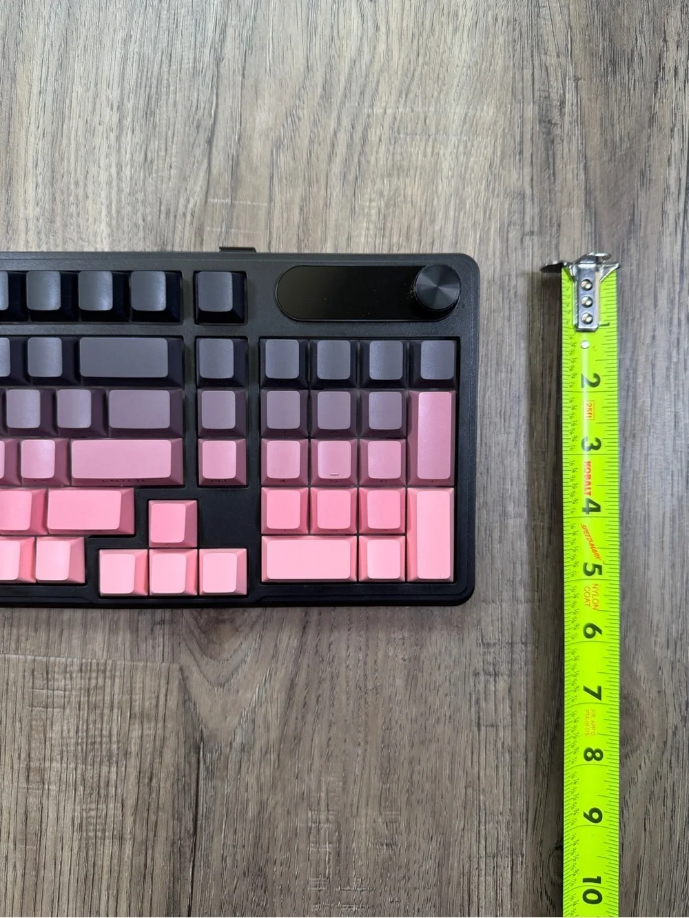 BlueFinger Wireless Gaming Keyboard 98 Key RGB Tri-Mode w/ Knob & Screen